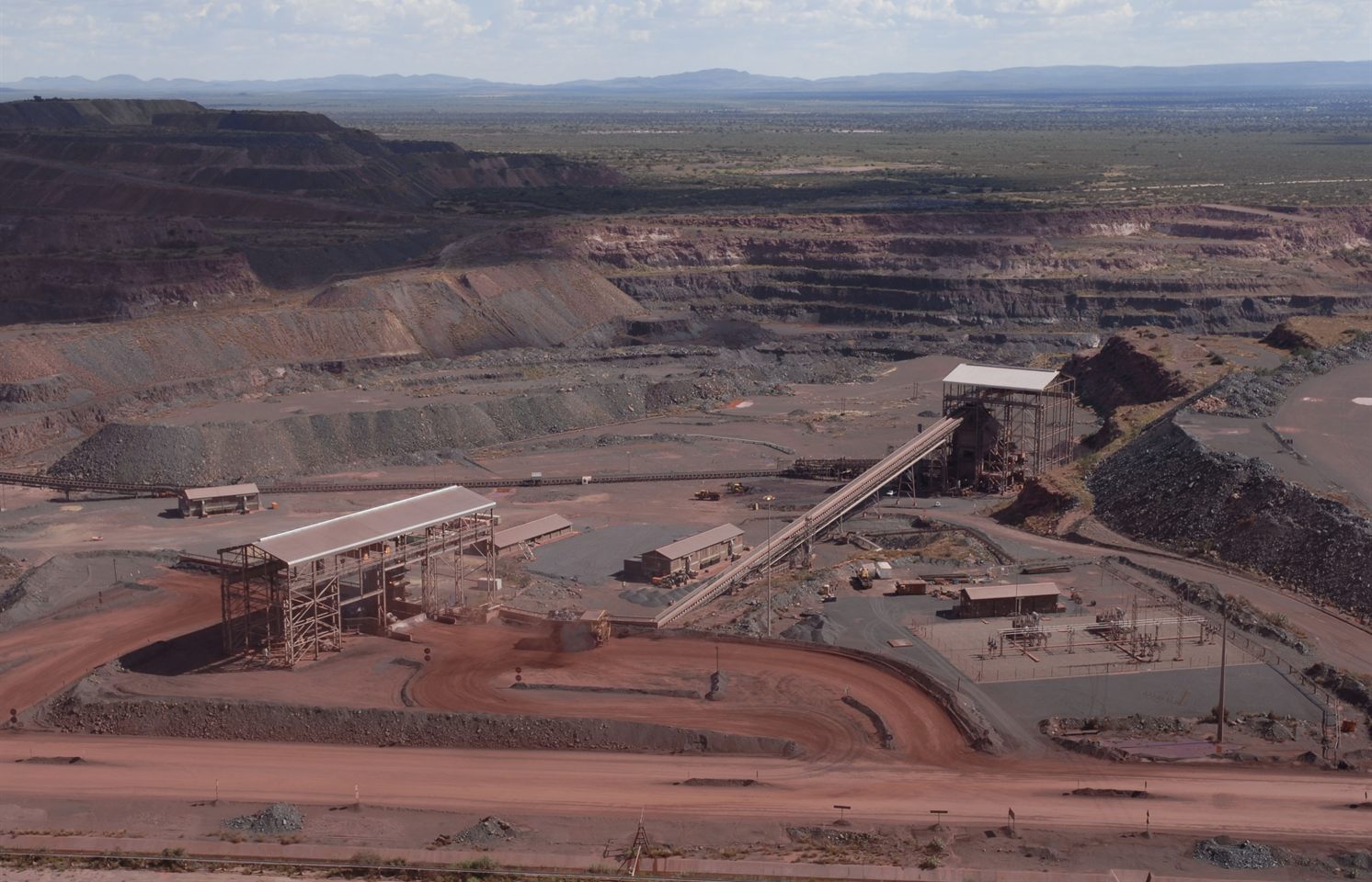 Sishen open-pit iron ore mine, South Africa